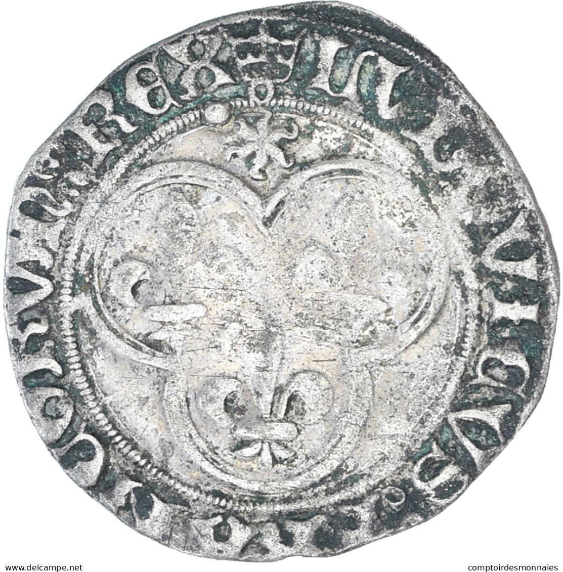 Monnaie, France, Louis XI, Blanc Au Soleil, 1461-1483, Châlons-en-Champagne - 1461-1483 Louis XI. Le Prudent