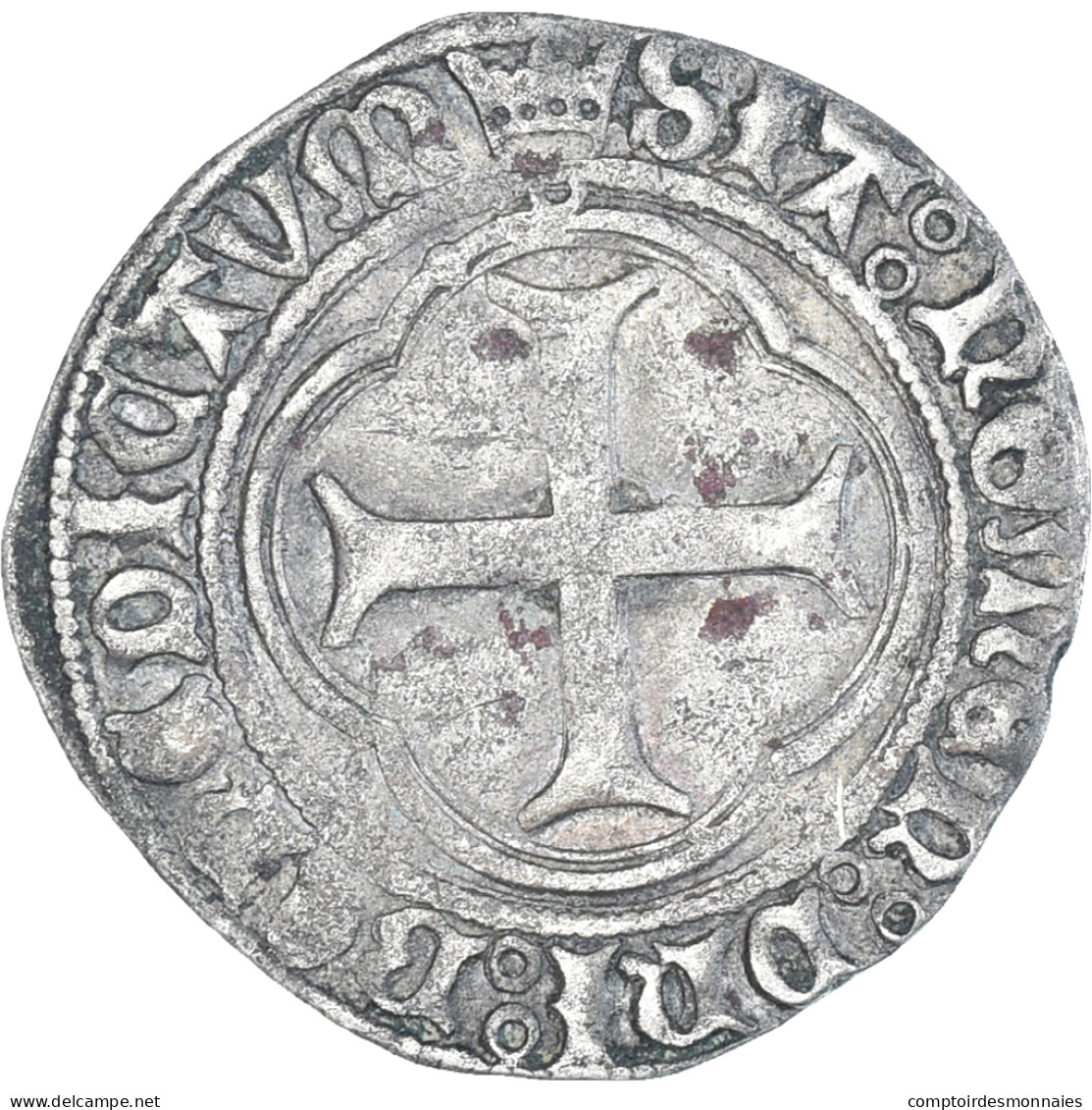 Monnaie, France, Louis XI, Blanc Au Soleil, 1461-1483, Châlons-en-Champagne - 1461-1483 Louis XI. Le Prudent