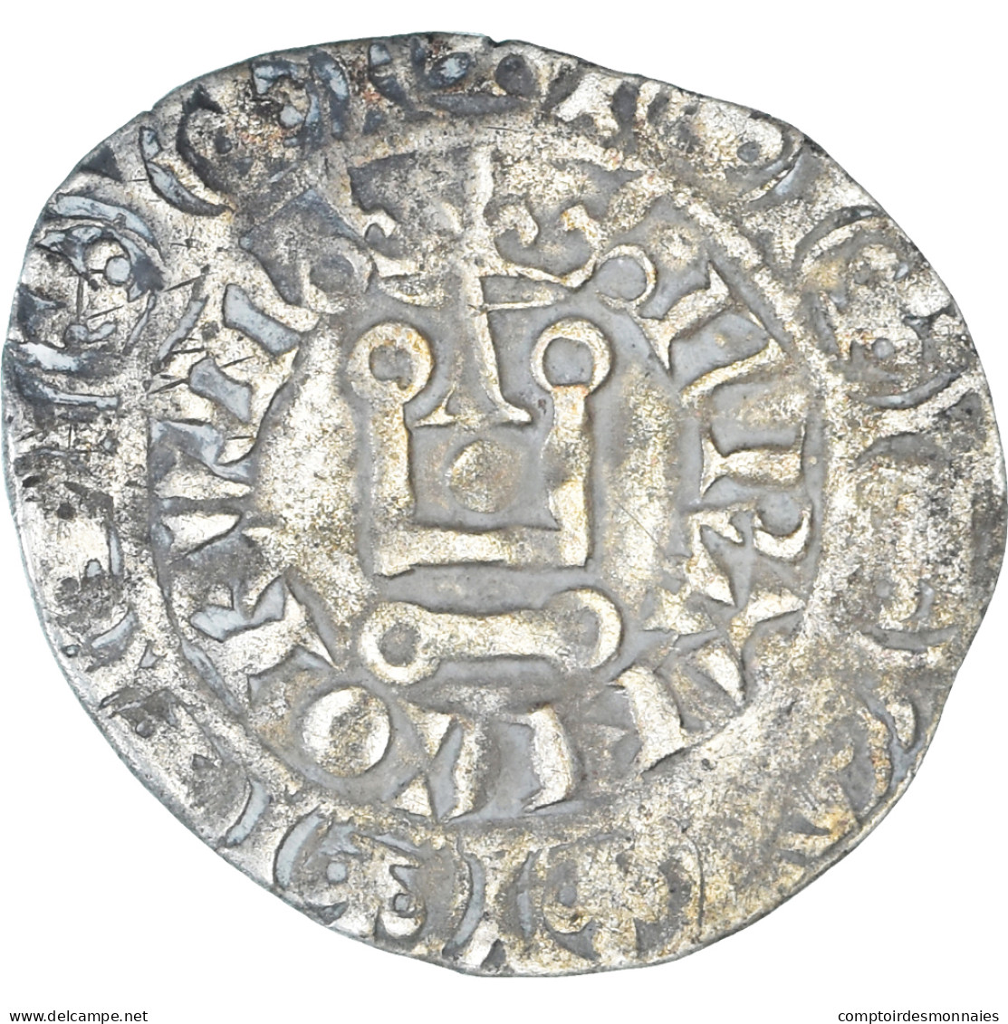 Monnaie, France, Philippe VI, Gros à La Couronne, 1338-1350, TB+, Argent - 1328-1350 Philippe VI Le Fortuné