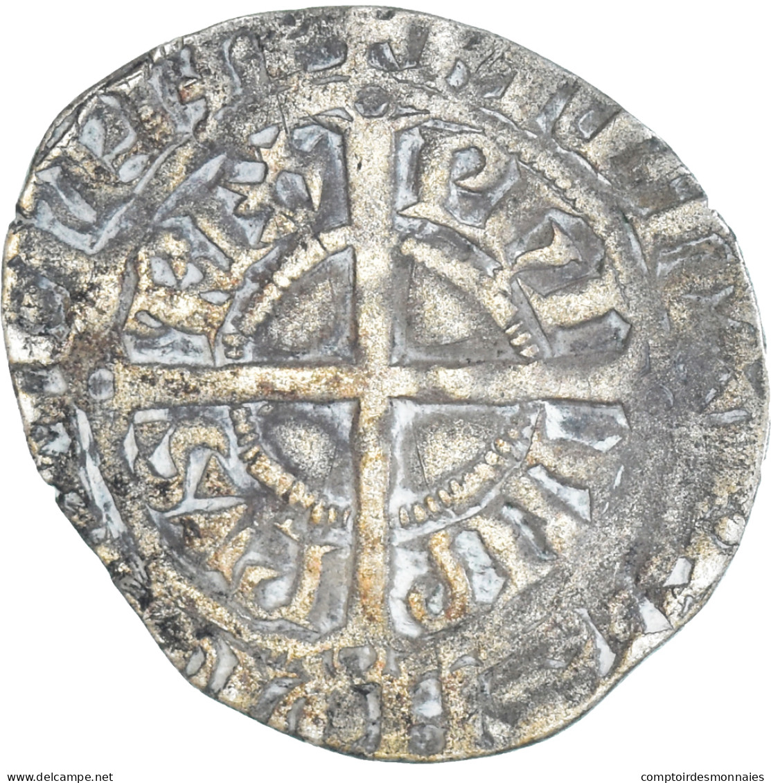 Monnaie, France, Philippe VI, Gros à La Couronne, 1338-1350, TB+, Argent - 1328-1350 Philip VI The Forunate