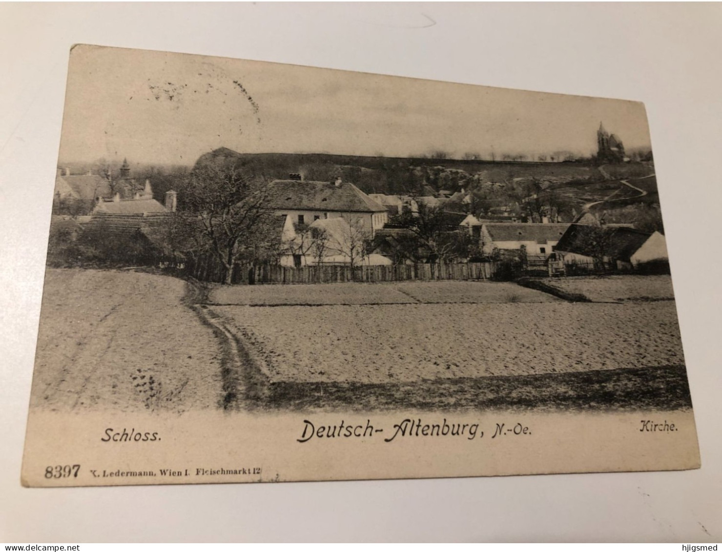 Austria Österreich Bad Deutsch Altenburg Schloss Castle Kirche Church Ledermann Wien 16061 Post Card POSTCARD - Bad Deutsch-Altenburg