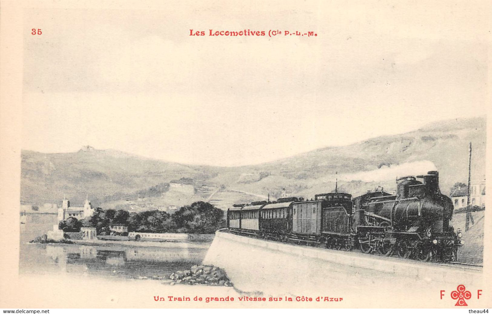 ¤¤   -  Lot de 9 Cartes  -  Locomotives des Chemin de Fer de l'Etat, Est, P.L.M........     -  Train    -   ¤¤