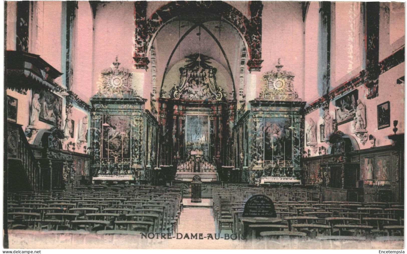 CPA Carte Postale  Belgique Notre-Dame-au-Bois  Intérieur De L'église   VM67148 - Overijse