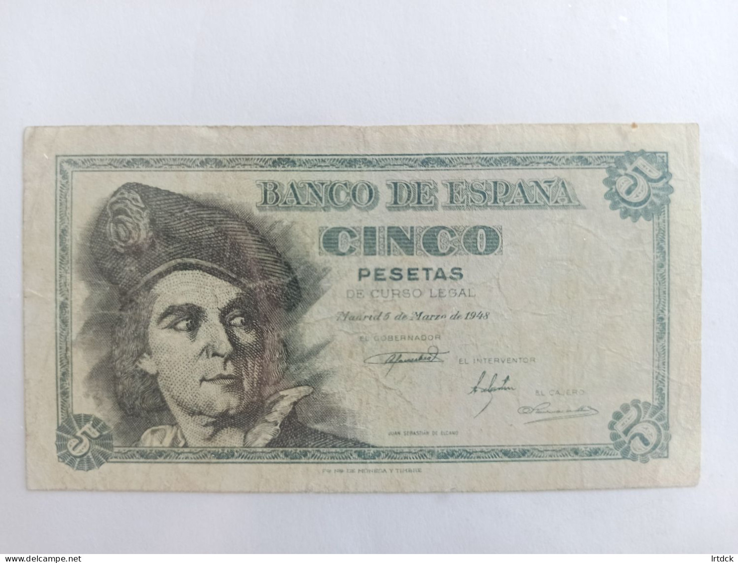 Espagne 5 Pesetas 1948 - 5 Pesetas