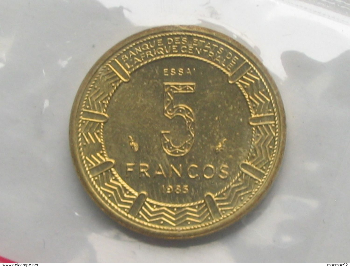 ESSAI De 5 Francos 1985. - Republica De Guinea Ecuatorial   **** EN ACHAT IMMEDIAT   **** - Guinea Ecuatorial