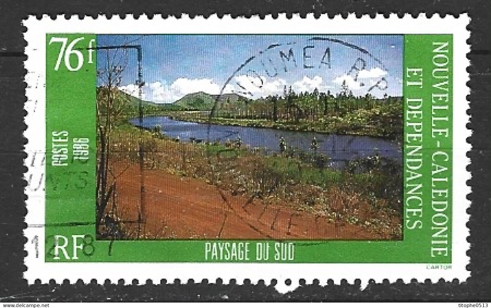 NOUVELLE-CALEDONIE. N°526 De 1986 Oblitéré. Paysage Du Sud. - Usados