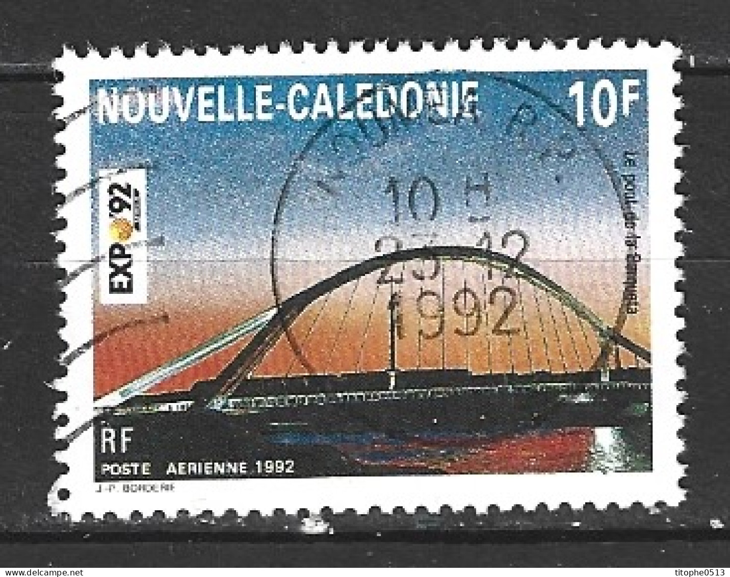 NOUVELLE-CALEDONIE. PA 282 De 1992 Oblitéré. Expo'92/Pont. - 1992 – Sevilla (Spain)