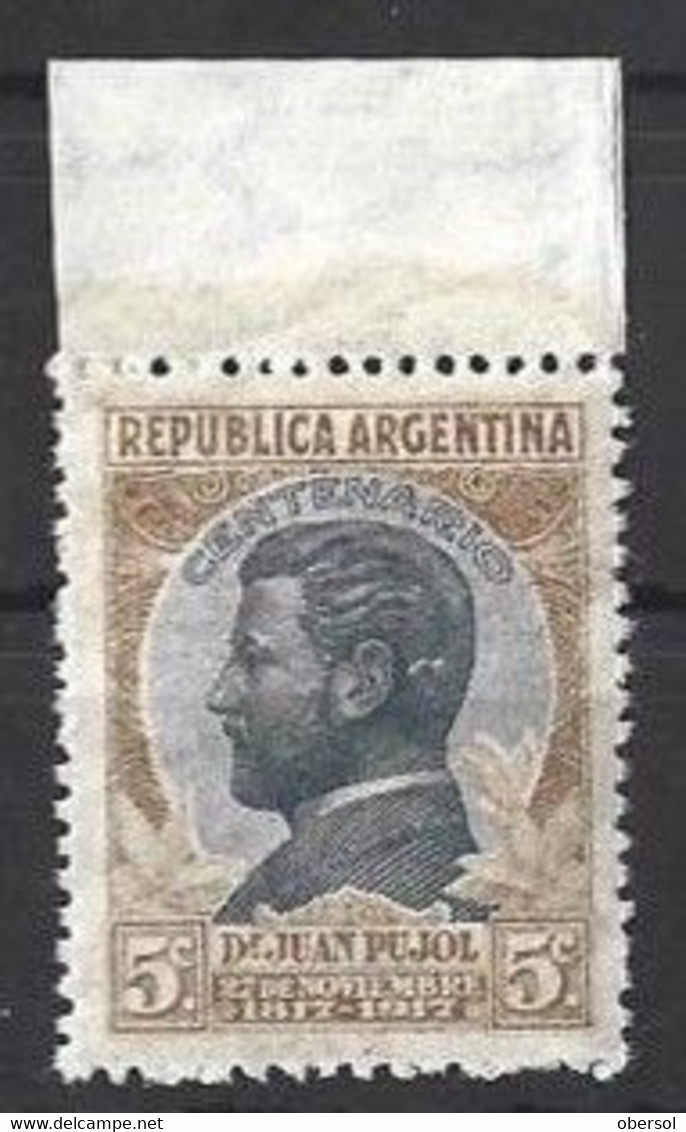 Argentina 1918 Centenary Of Birth Of Juan Pujol MNH Stamp - Neufs