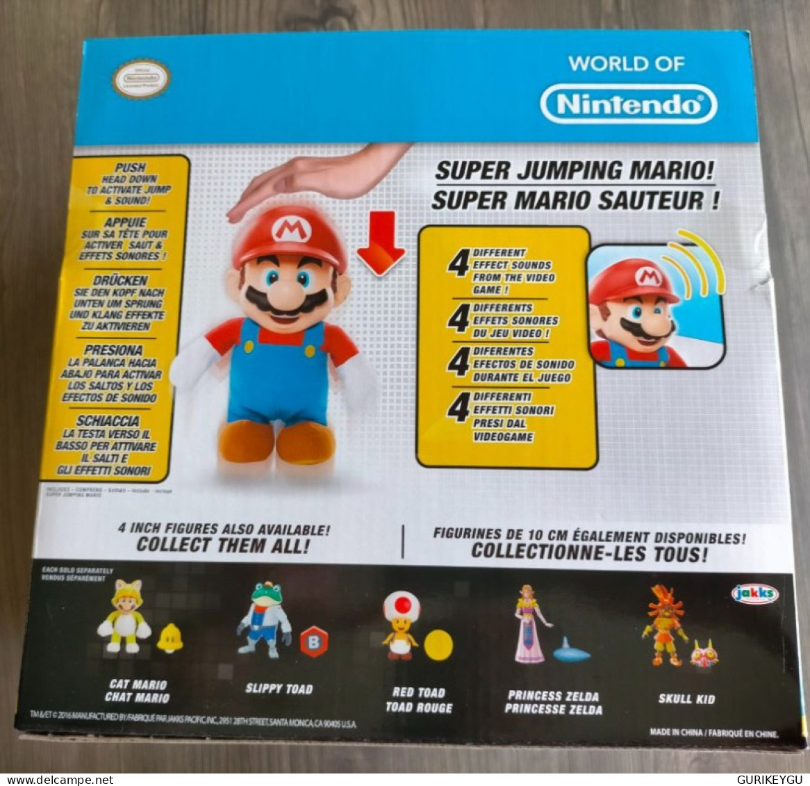 Super MARIO SAUTEUR WORL NINTENDO JUMPING EO NEUF De 2016  Très RARE Jeu Figurine 27cm De Hauteur X 20 Cm - Videospielen