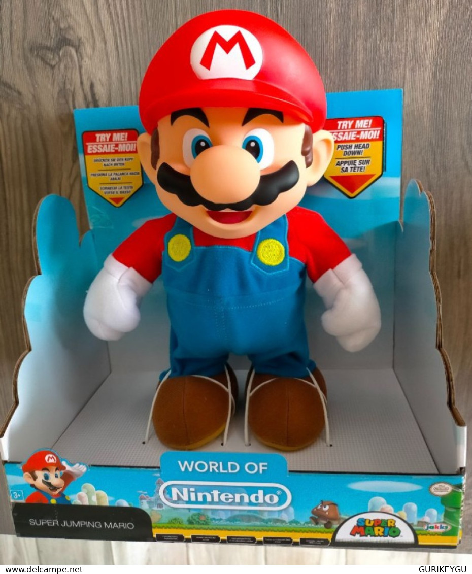 super MARIO SAUTEUR WORL NINTENDO JUMPING EO NEUF de 2016  très RARE jeu figurine 27cm de hauteur X 20 cm