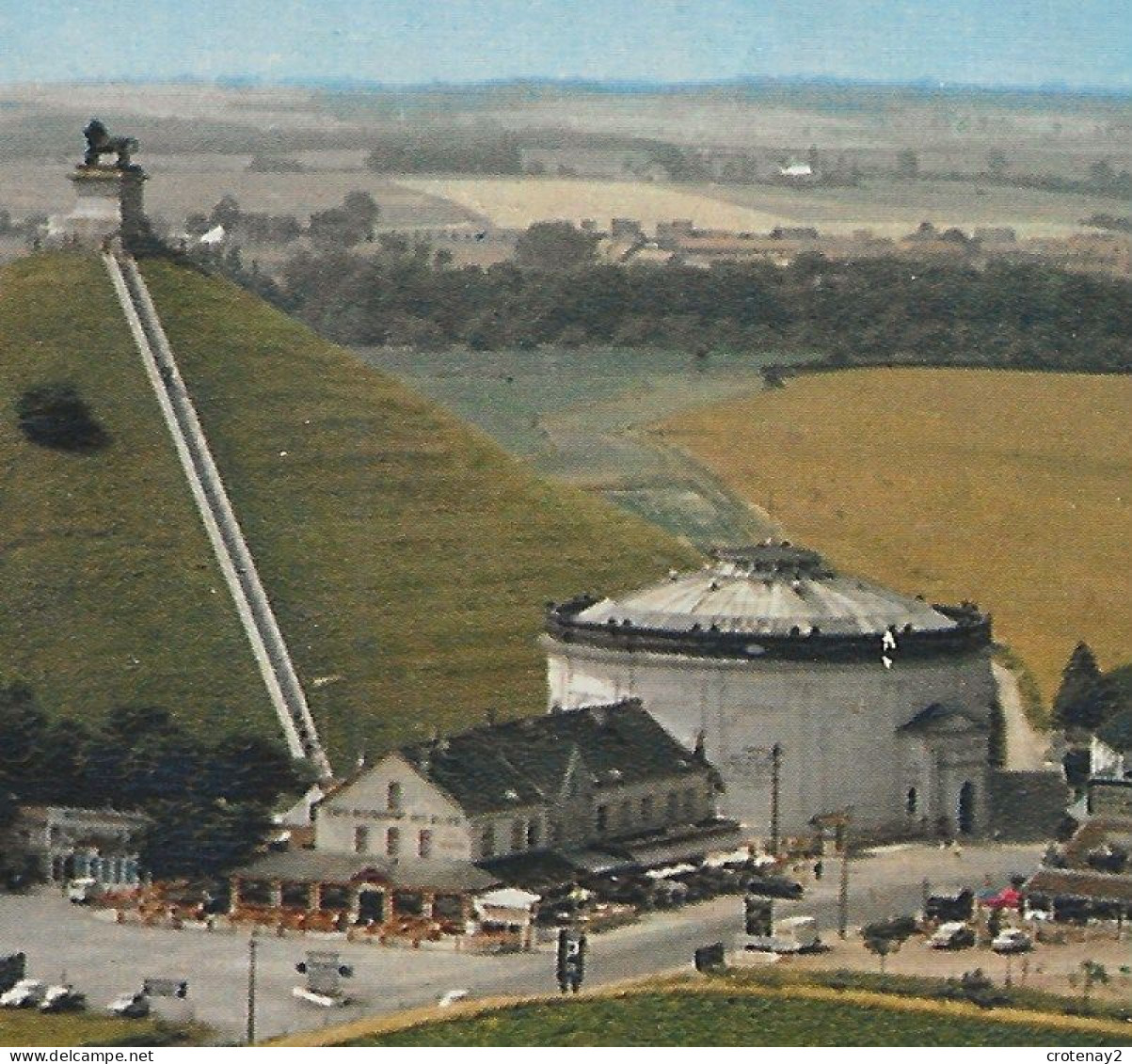 Brabant Wallon WATERLOO N°6 Vue Générale VOIR ZOOM La Butte Du Lion Statue VOIR DOS - Waterloo