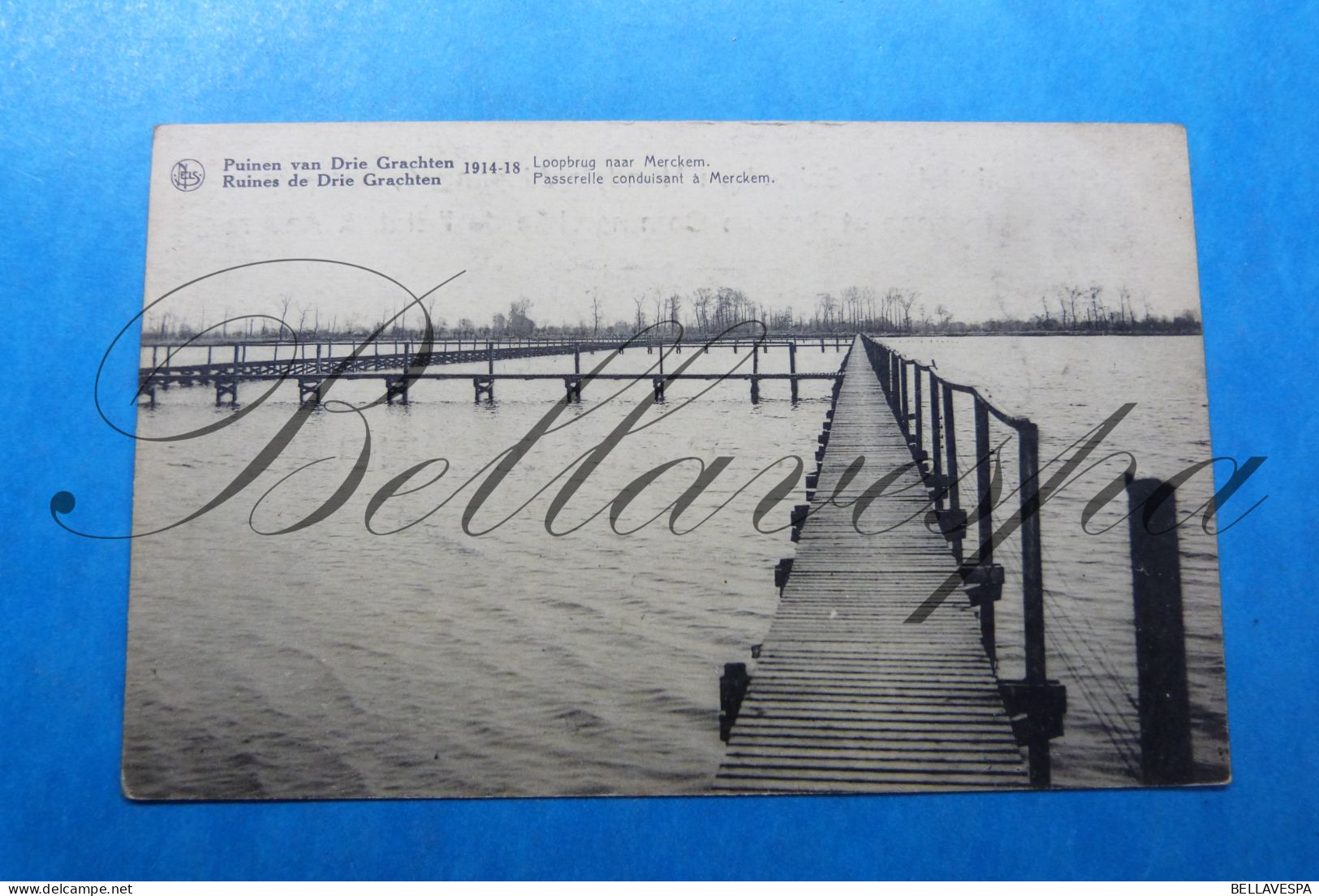 Merkem lot x 4 postkaarten  1914-1918