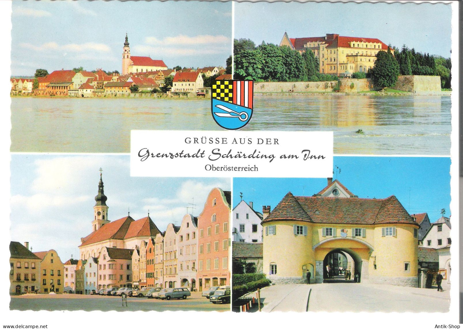 Grenzstadt Schärding Am Inn  - 4 Ansichten - Von 1972 (6360) - Schärding