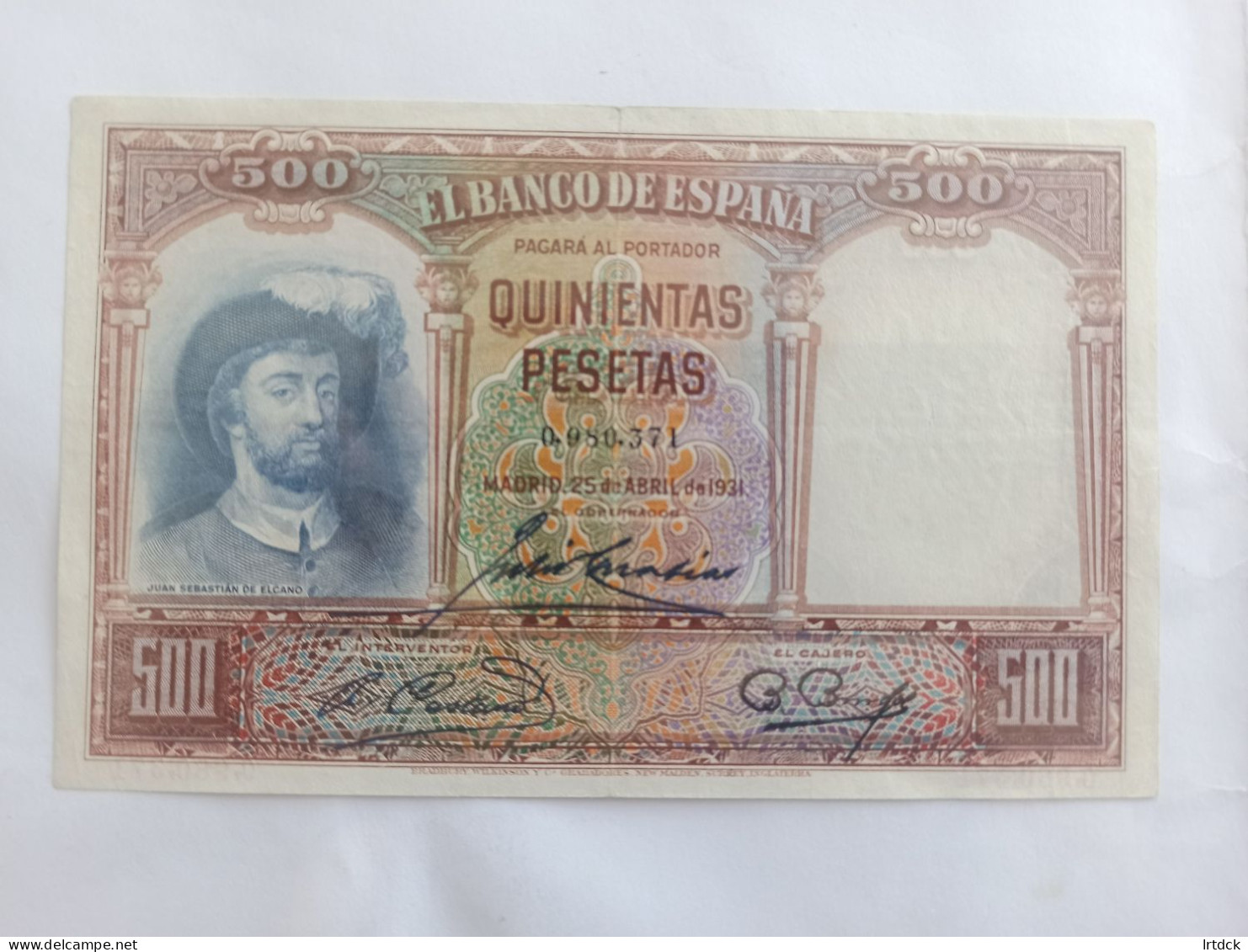 Espagne 500 Pesetas 1931 - 500 Peseten