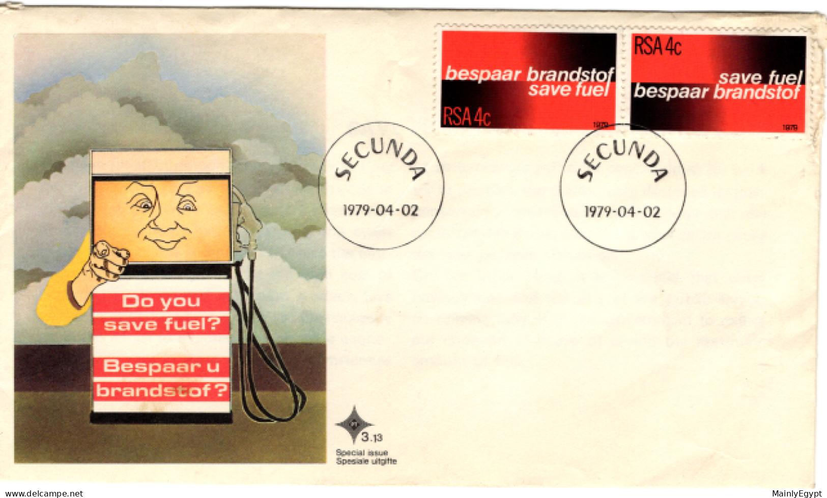 SOUTH AFRICA - FDC COVER - Petroleum Oil SAVE FUEL F171 - FDC