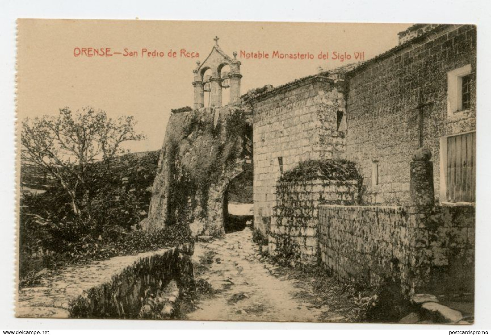 ORENSE, Galicia - Monasterio De San Pedro De Roca, Siglo VII  ( 2 Scans ) - Orense