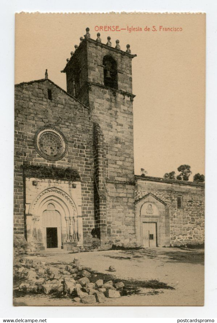 ORENSE, Galicia - Iglesia De S. Francisco  ( 2 Scans ) - Orense