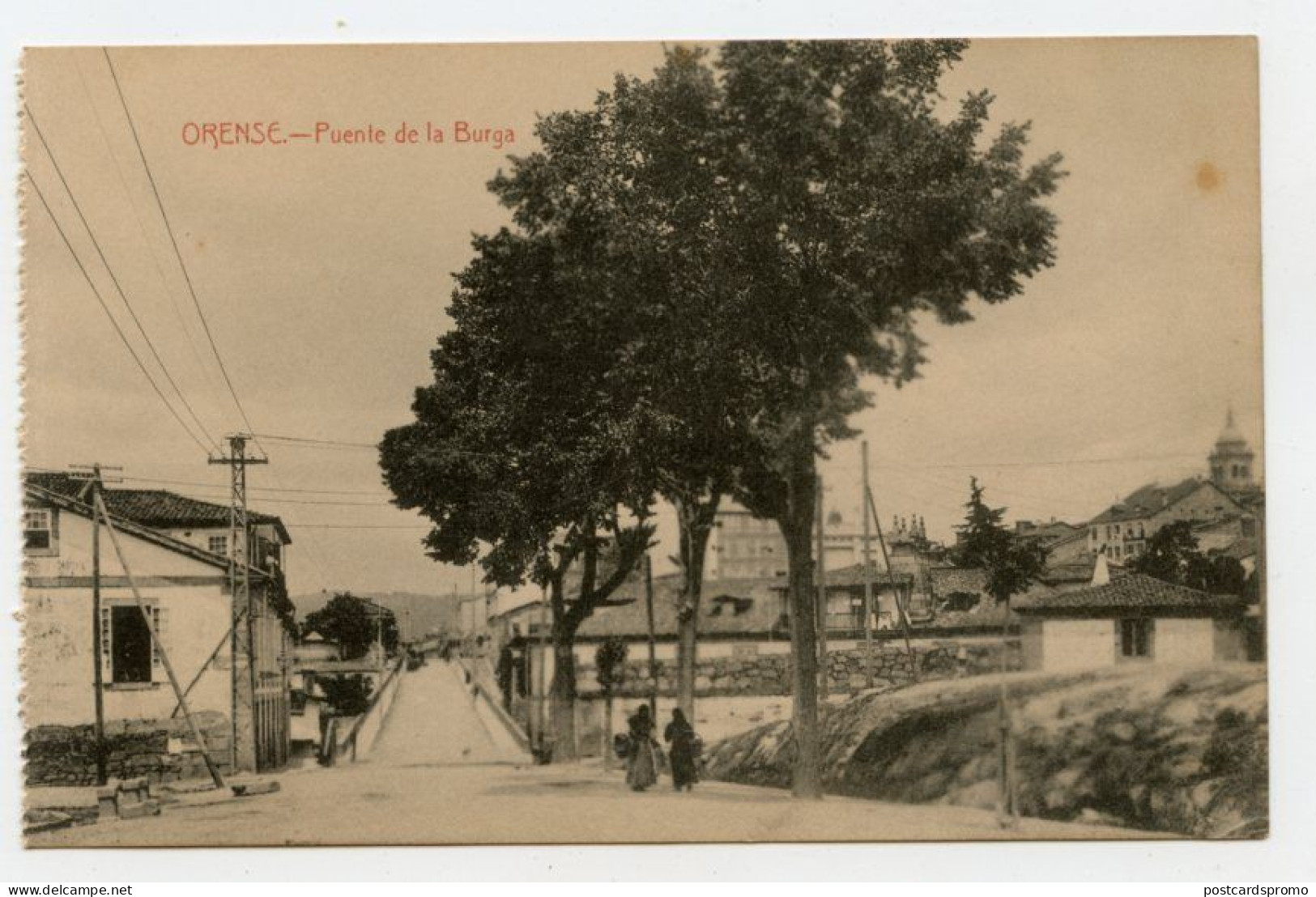 ORENSE, Galicia - Puente De La Burga  ( 2 Scans ) - Orense