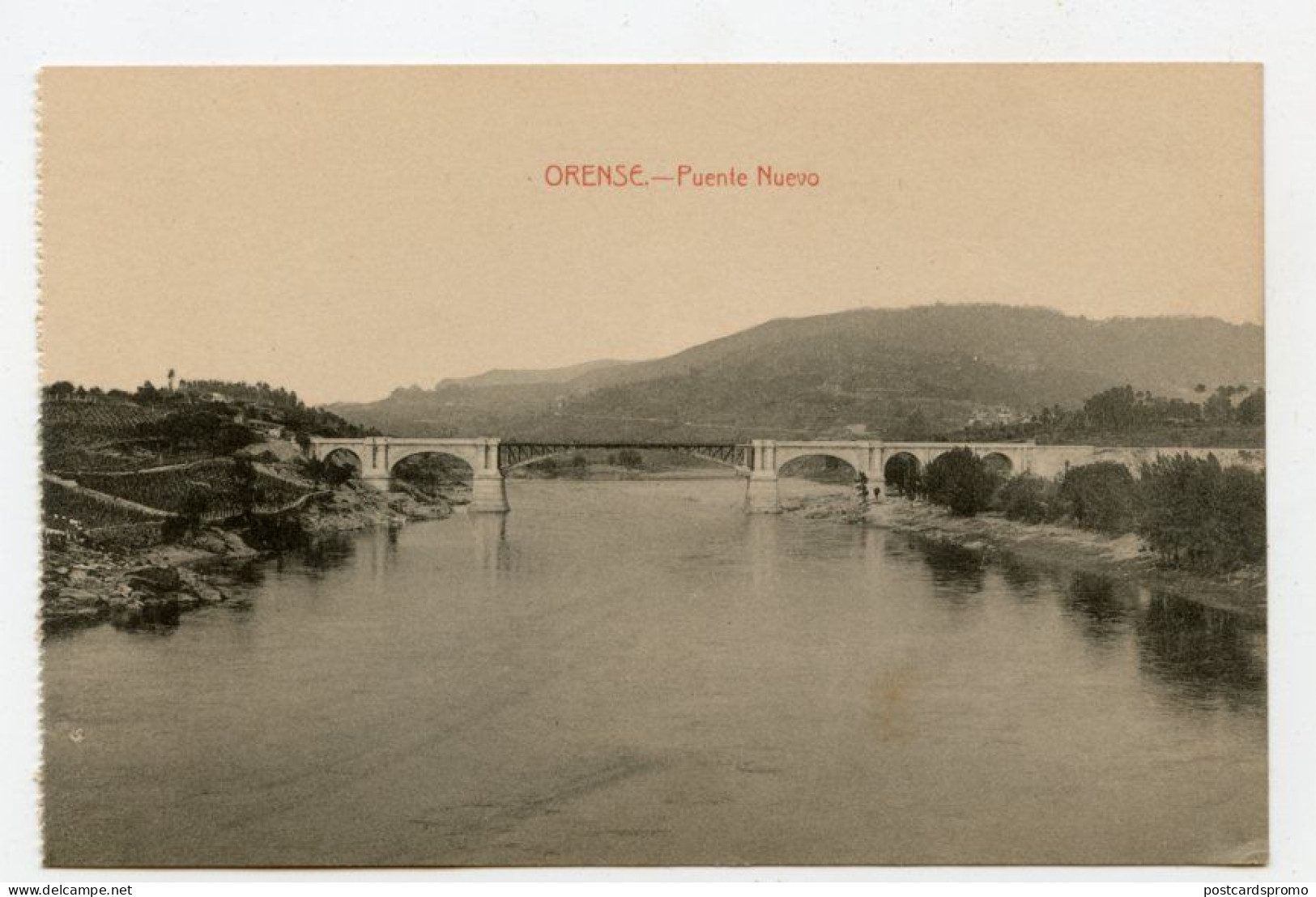 ORENSE, Galicia - Puente Nuevo  ( 2 Scans ) - Orense