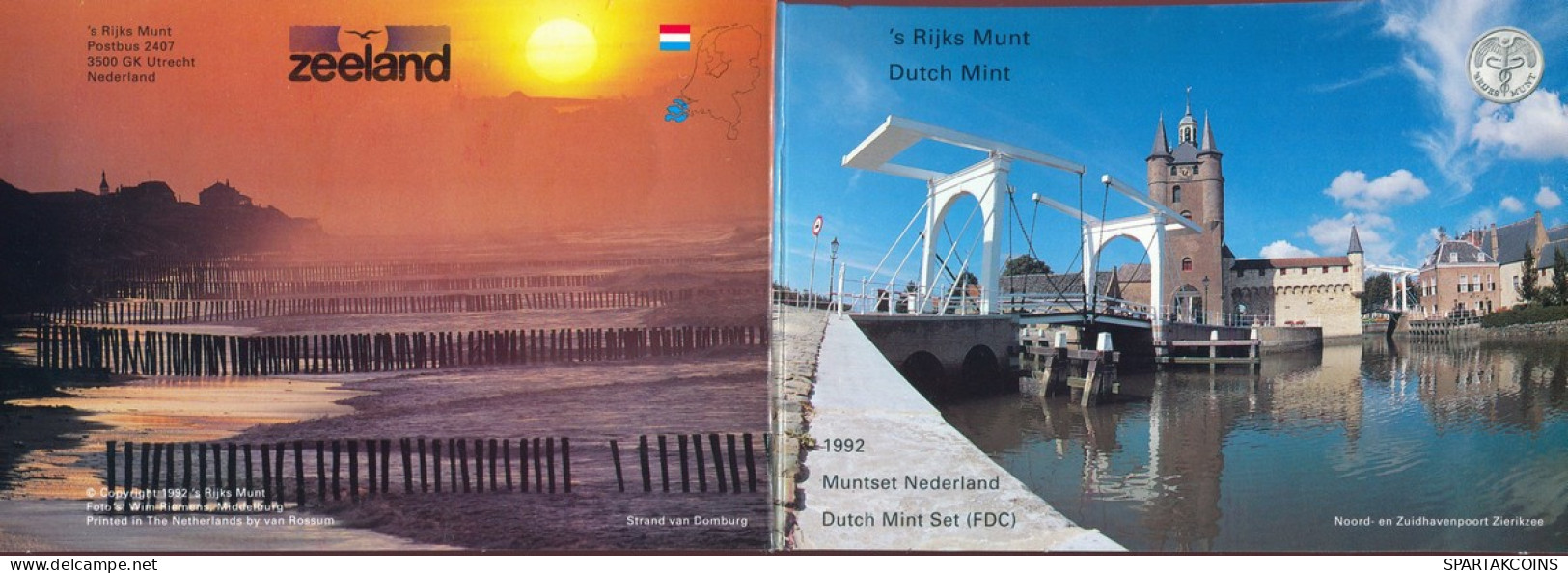 NEERLANDÉS NETHERLANDS 1992 MINT SET 6 Moneda + MEDAL #SET1112.7.E - Nieuwe Sets & Testkits