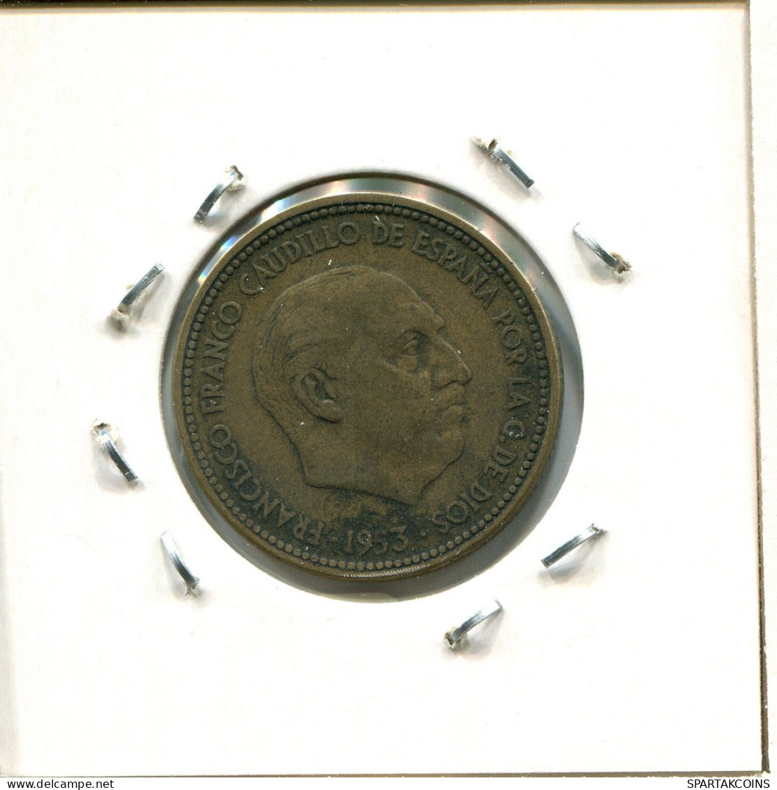 2½ PESETAS 1953 ESPAÑA Moneda SPAIN #AT847.E - Sonstige & Ohne Zuordnung