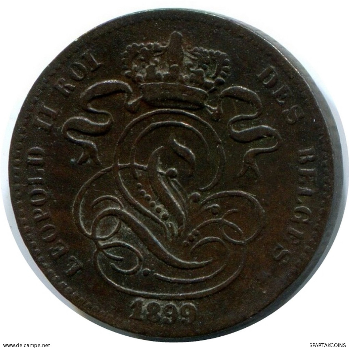 1 CENTIME 1899 BÉLGICA BELGIUM Moneda FRENCH Text #AX354.E - 1 Centime