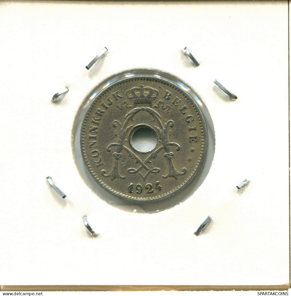 10 CENTIMES 1924 FRENCH Text BÉLGICA BELGIUM Moneda #BA287.E - 10 Centimes