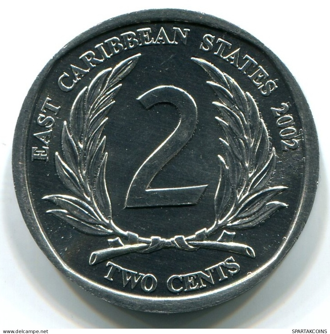 2 CENTS 2002 CARIBE ORIENTAL EAST CARIBBEAN UNC Moneda #W10878.E - Caraïbes Orientales (Etats Des)