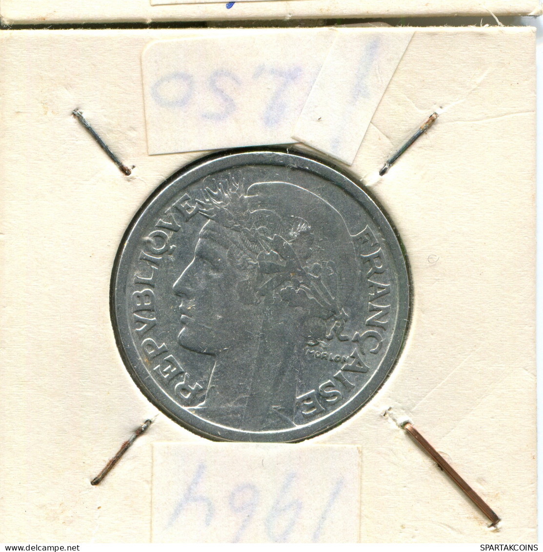 2 FRANCS 1949 FRANCIA FRANCE Moneda #AW379.E - 2 Francs