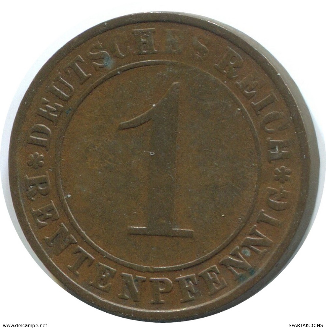 1 RENTENPFENNIG 1923 A ALEMANIA Moneda GERMANY #AE193.E - 1 Rentenpfennig & 1 Reichspfennig