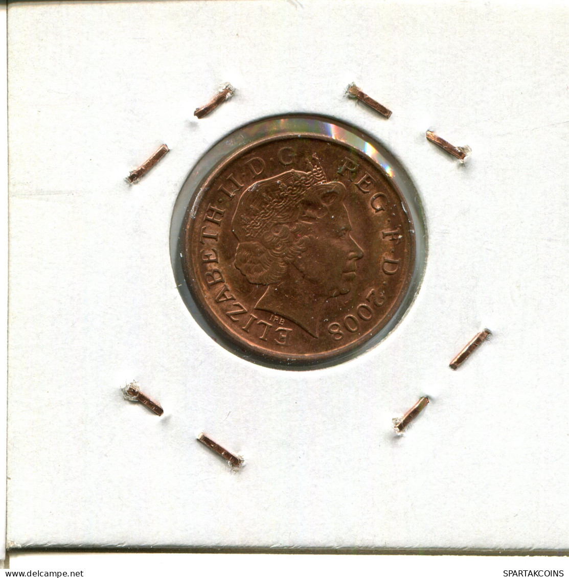 2008 PENNY UK GBAN BRETAÑA GREAT BRITAIN Moneda #AW188.E - 1 Penny & 1 New Penny