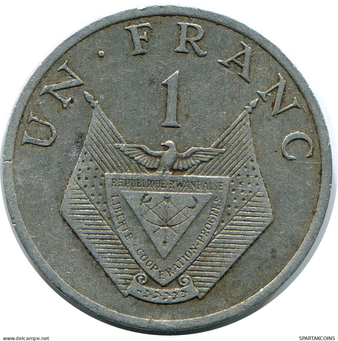 1 FRANC 1977 RWANDA (RUANDA) Pièce #AP924.F - Rwanda