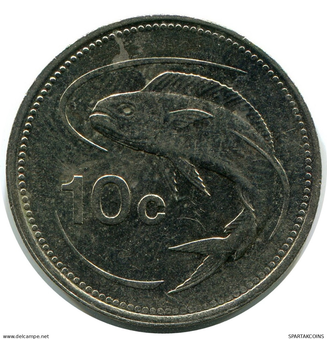 10 CENTS 1991 MALTE MALTA Pièce #AZ295.F - Malte