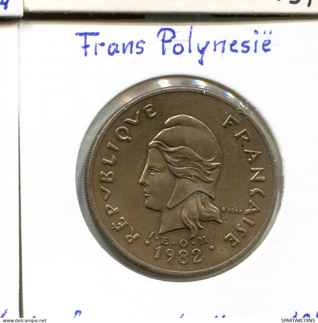 100 FRANCS 1982 POLYNÉSIE Française FRENCH POLYNESIA Colonial Pièce #AM516.F - Polynésie Française