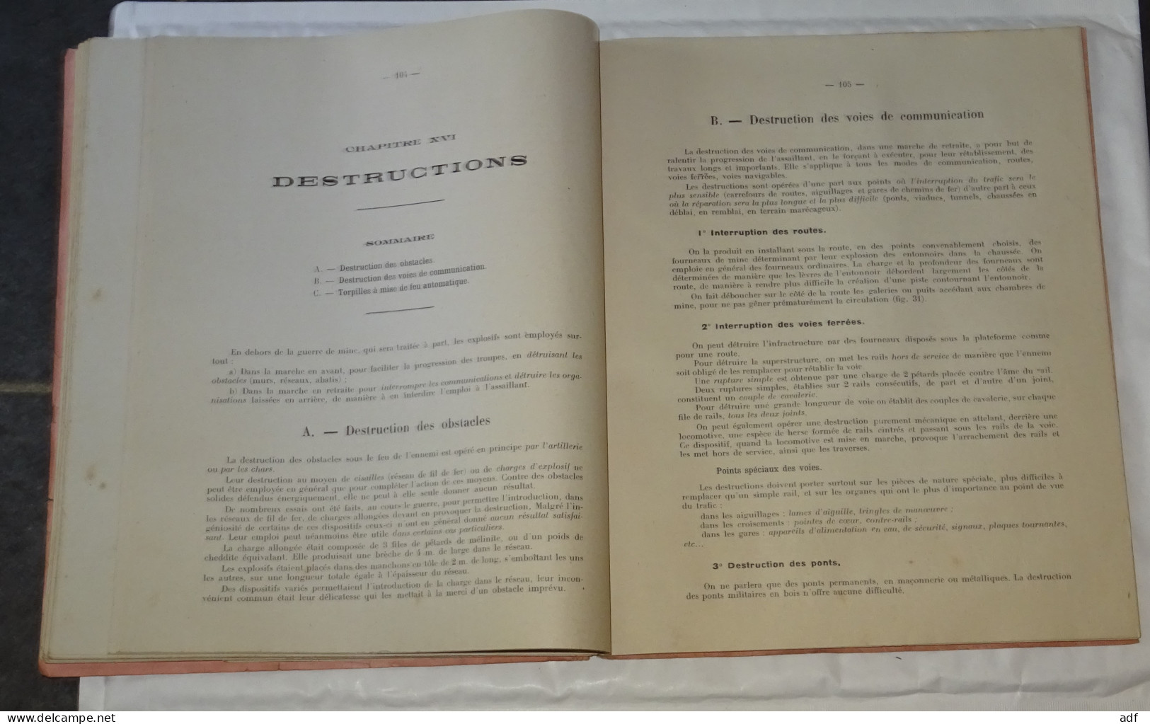 LIVRET COURS FORTIFICATION ET ORGANISATION DU TERRAIN, ECOLE MILITAIRE D'INFANTERIE, CAPITAINE FOURNIER PROFESSEUR, 1924