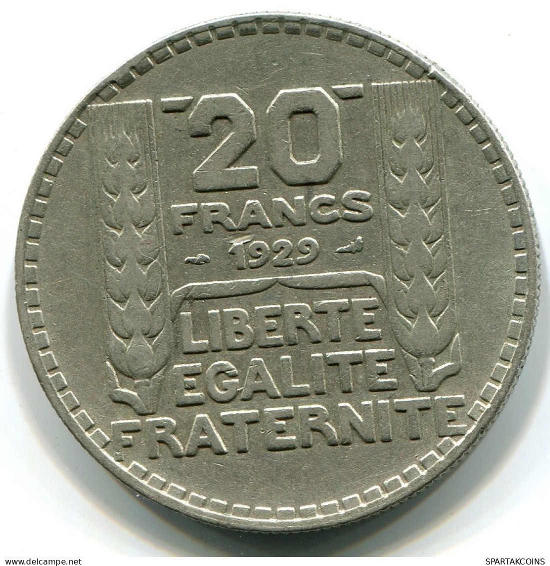 20 FRANCS 1929 FRANCE Coin SILVER XF #W10506.30 - 20 Francs