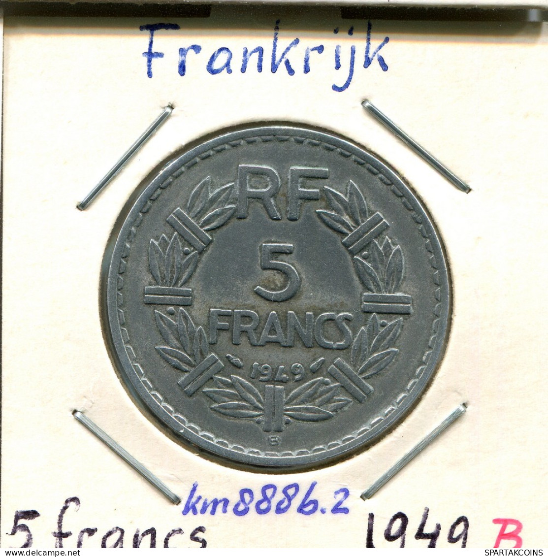 5 FRANCS 1949 B FRANCE French Coin #AM373 - 5 Francs