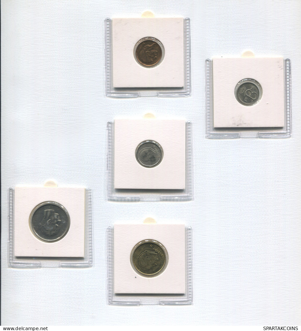 BELGIUM 1956-2001 Coin SET 25. 50 CENTIMES. 1. 5. 10 FRANCS UNC #SET1198.5.U - Sonstige & Ohne Zuordnung