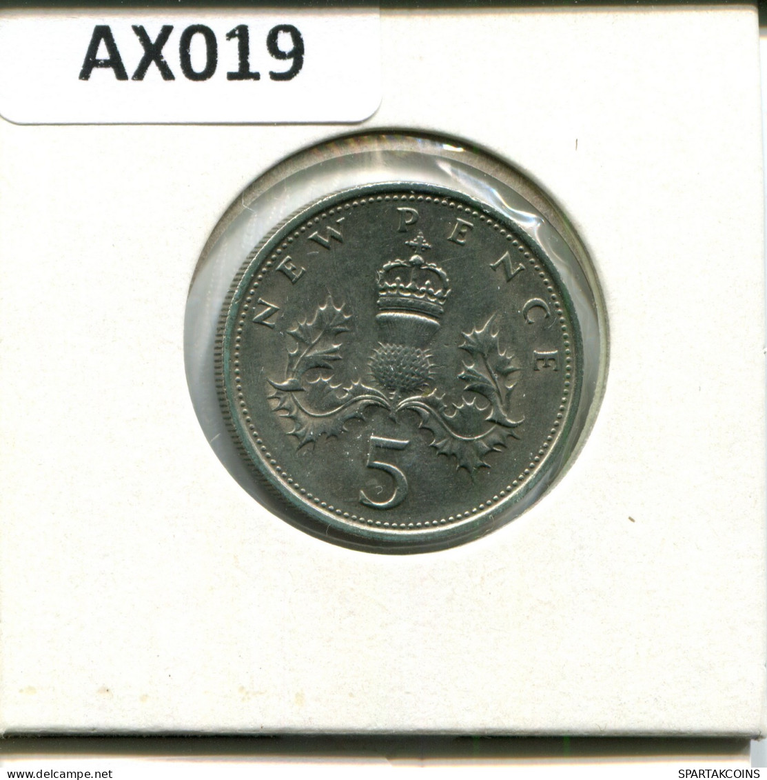 5 PENCE 1970 UK GREAT BRITAIN Coin #AX019.U - Andere & Zonder Classificatie