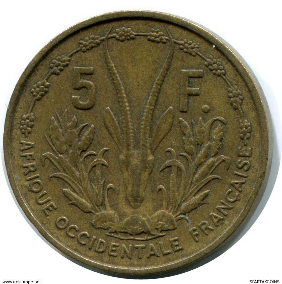 5 FRANCS 1956 FRENCH WESTERN AFRICAN STATES #AX882 - África Occidental Francesa