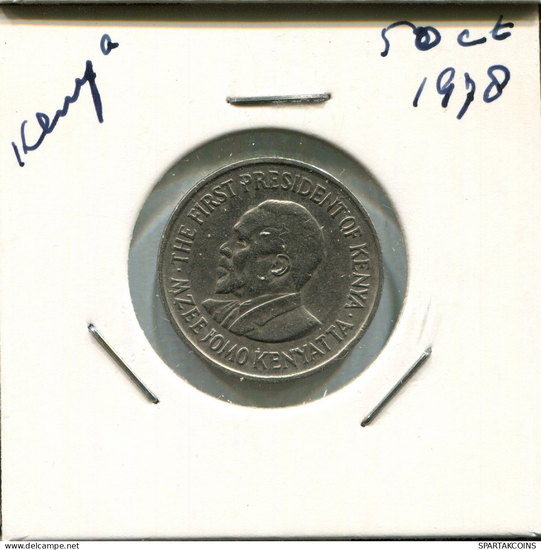 50 CENTS 1978 KENIA KENYA Münze #AN741.D - Kenia