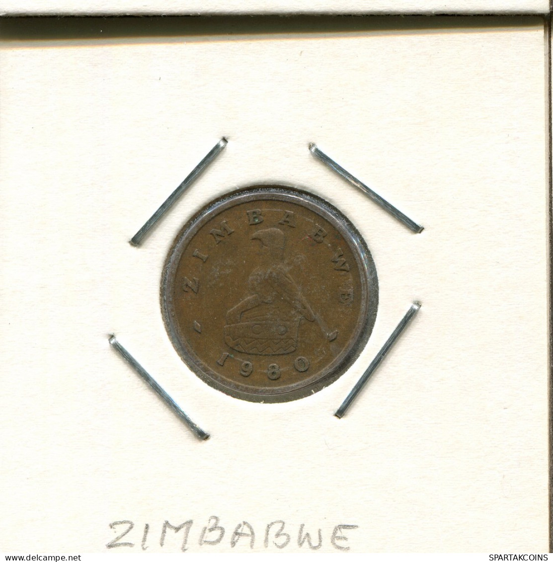 1 CENTS 1980 SIMBABWE ZIMBABWE Münze #AS041.D - Simbabwe