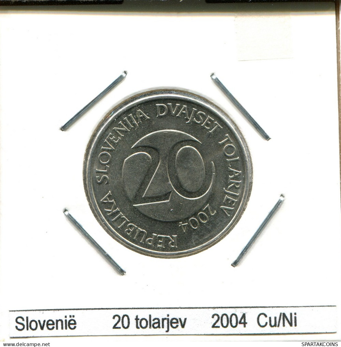 20 TOLARJEV 2004 SLOWENIEN SLOVENIA Münze #AS573.D - Slovenia
