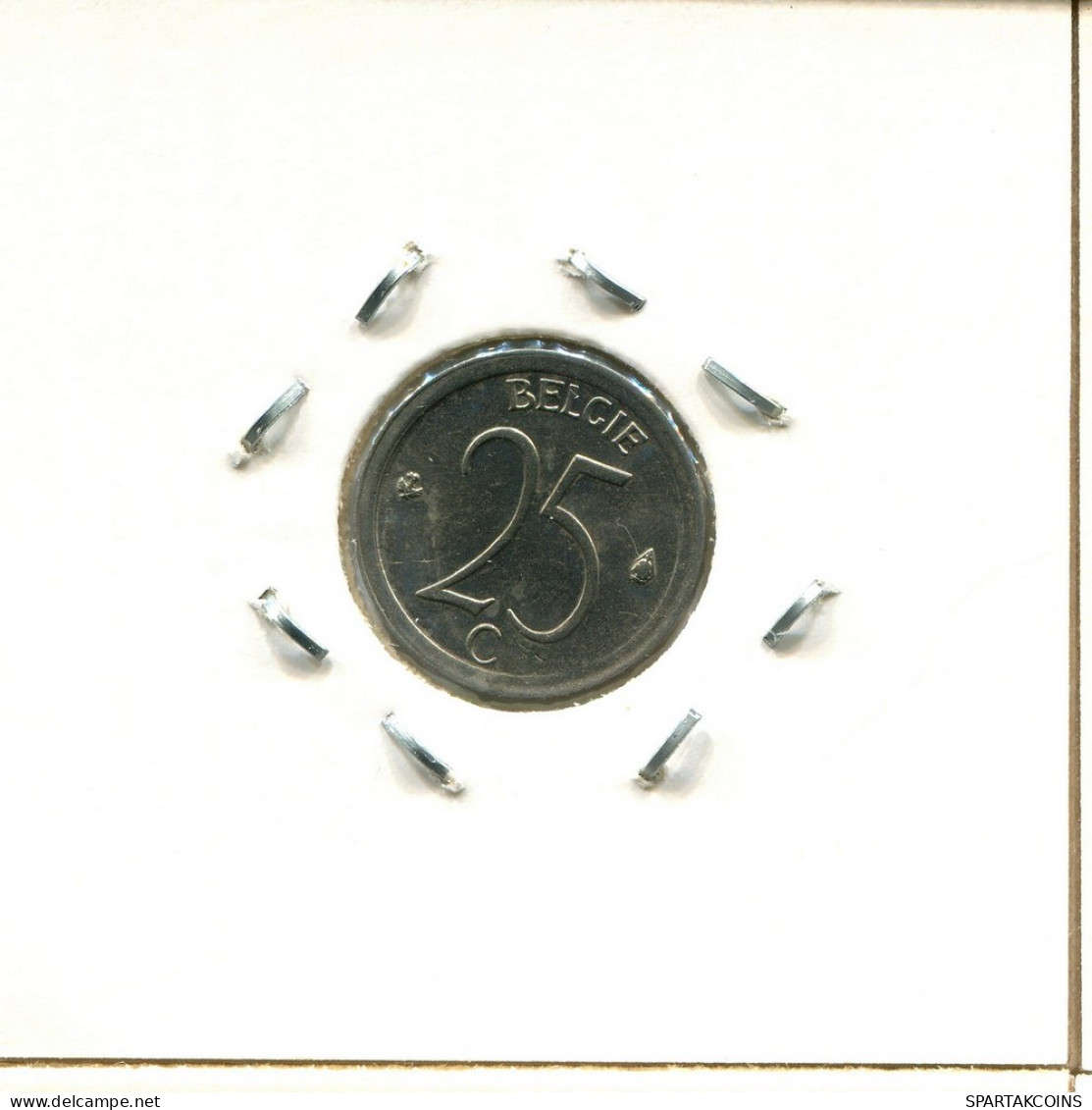 25 CENTIMES 1971 DUTCH Text BELGIEN BELGIUM Münze #BA335.D - 25 Centimes