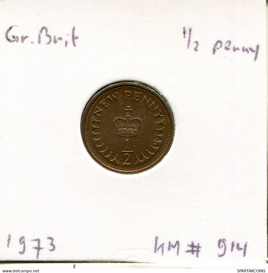 NEW PENNY 1973 UK GROßBRITANNIEN GREAT BRITAIN Münze #AR562.D - 1 Penny & 1 New Penny