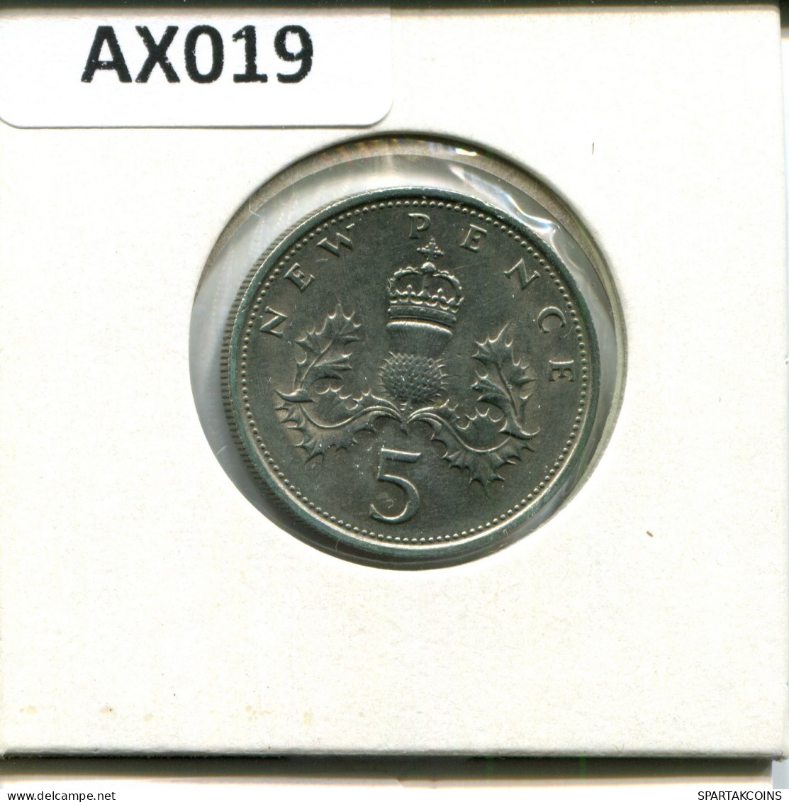 5 PENCE 1970 UK GROßBRITANNIEN GREAT BRITAIN Münze #AX019.D - Andere & Zonder Classificatie