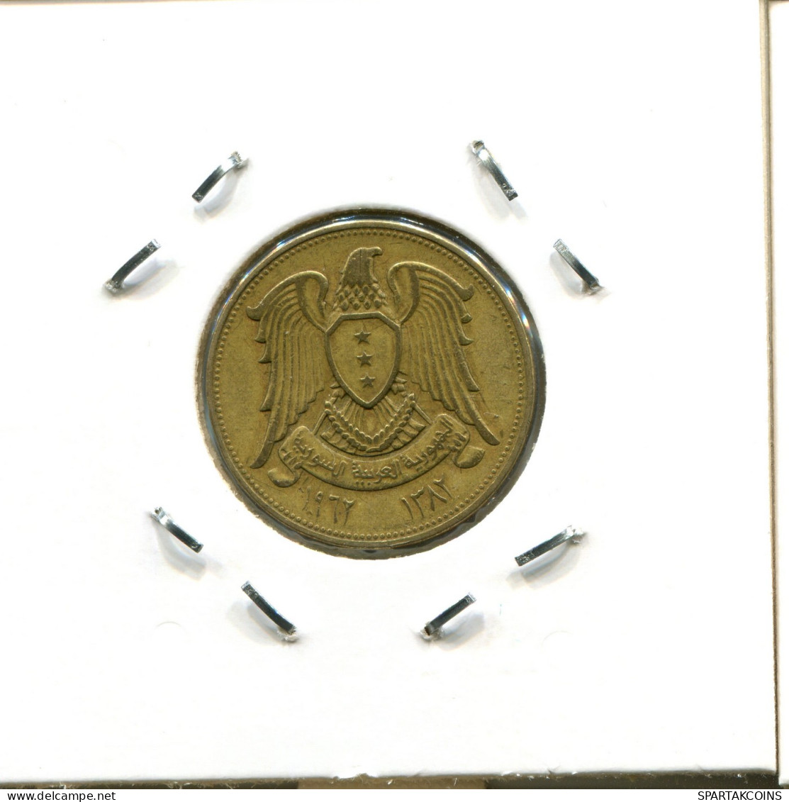 10 QIRSH 1962 SYRIEN SYRIA Islamisch Münze #AX241..D - Syrien