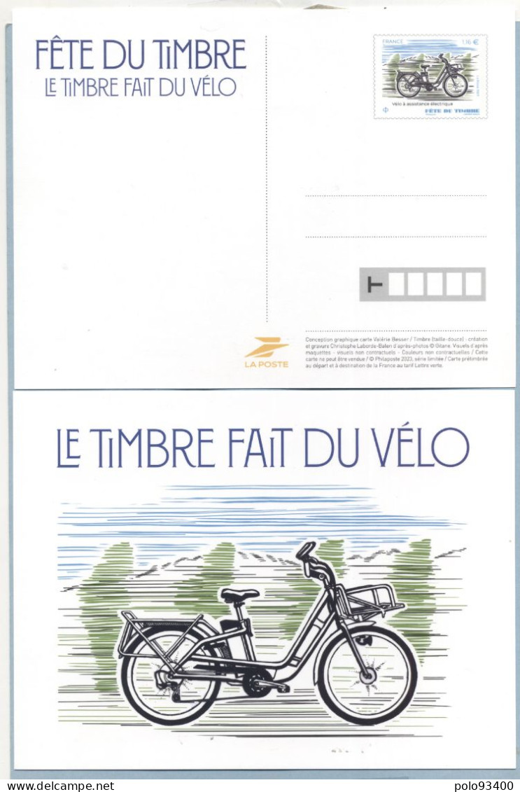 2023 Fête Du Timbre Vélo - Prêts-à-poster:Stamped On Demand & Semi-official Overprinting (1995-...)