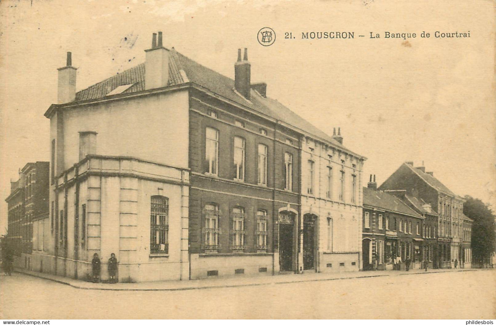 BELGIQUE  MOUSCRON   La Banque De Courtrai - Mouscron - Möskrön