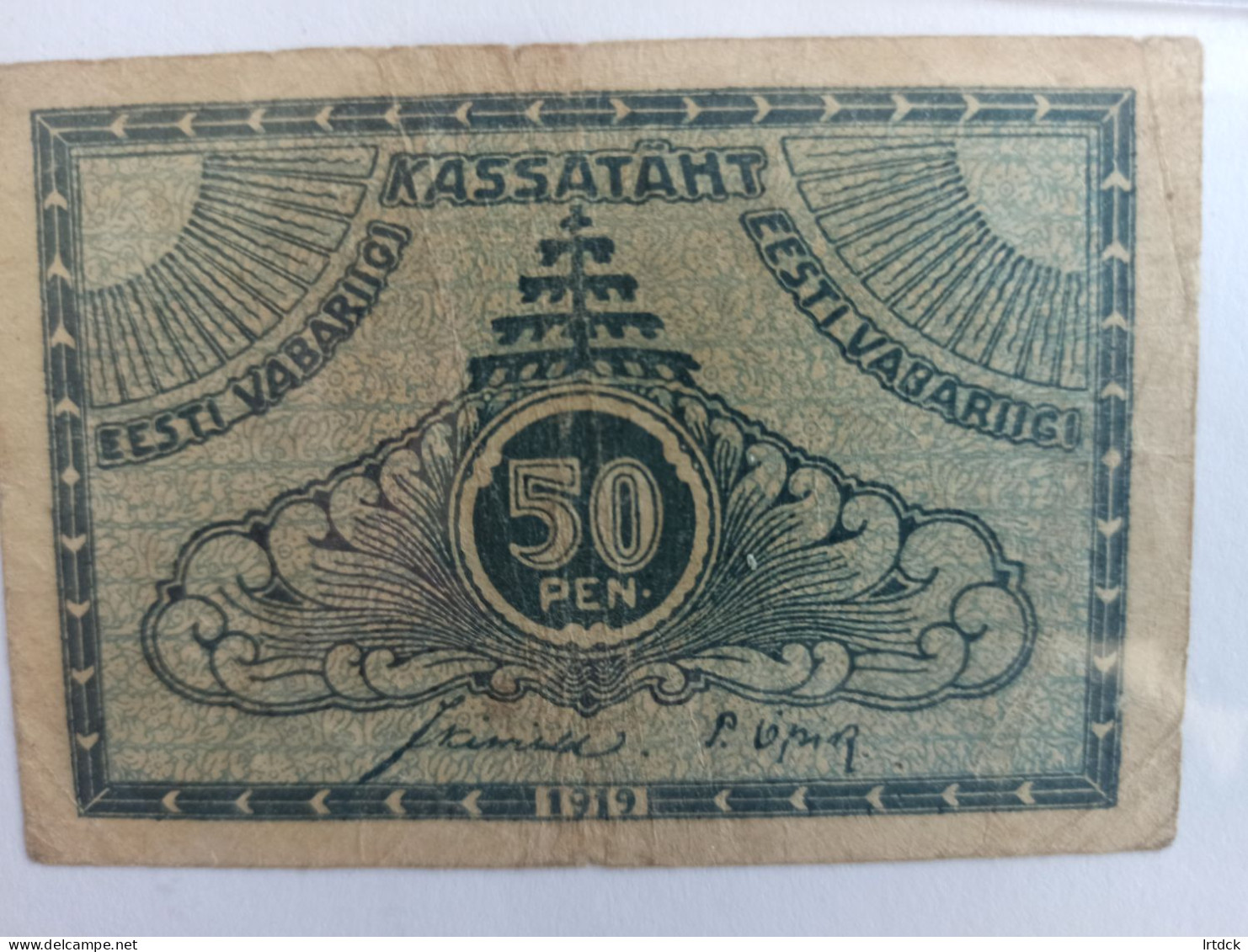 Estonie  50 Penni 1919 - Estonia